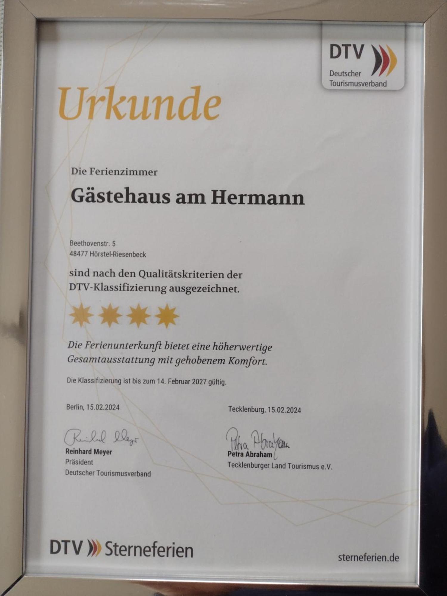 Gaestehaus Am Hermann Hoerstel Ngoại thất bức ảnh
